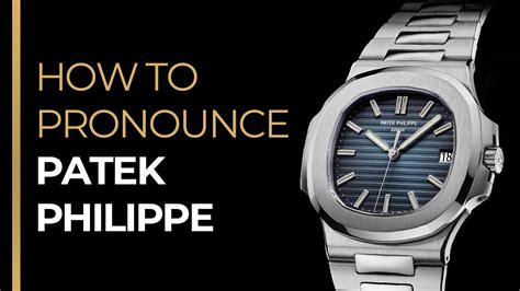 how do you pronounce panerai|how to pronounce patek phillipe.